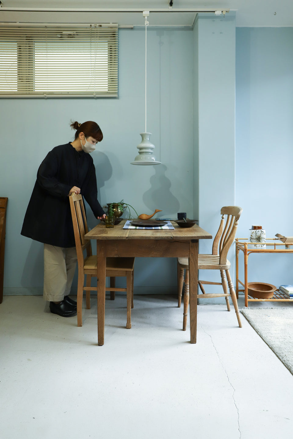 French Antique Work Table Desk/フランスアンティーク ワークテーブル デスク