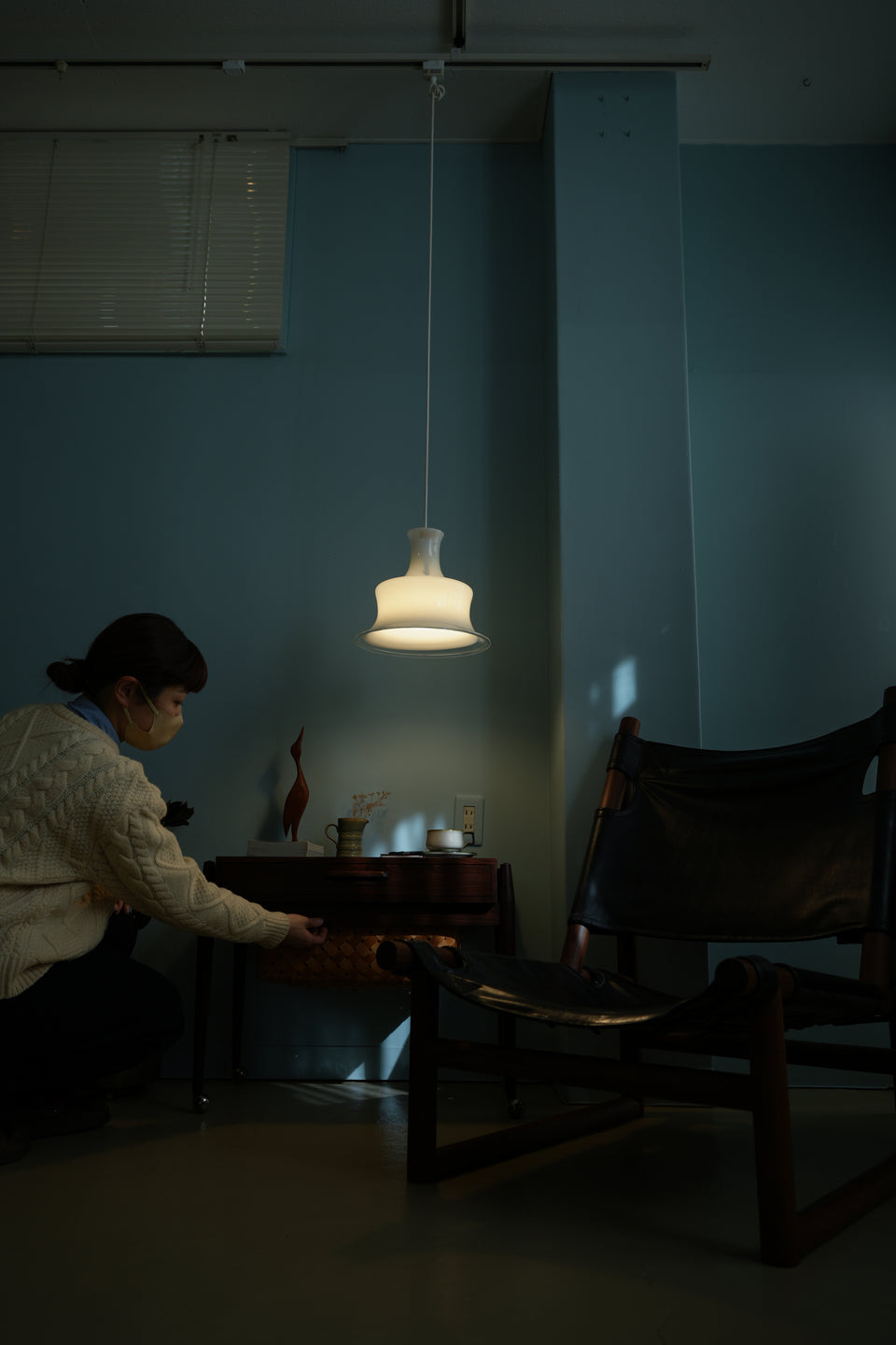 Holmegaard Pendant Light Sonate White/ホルムガード ペンダントライト ソナタ 照明 デンマークヴィンテージ