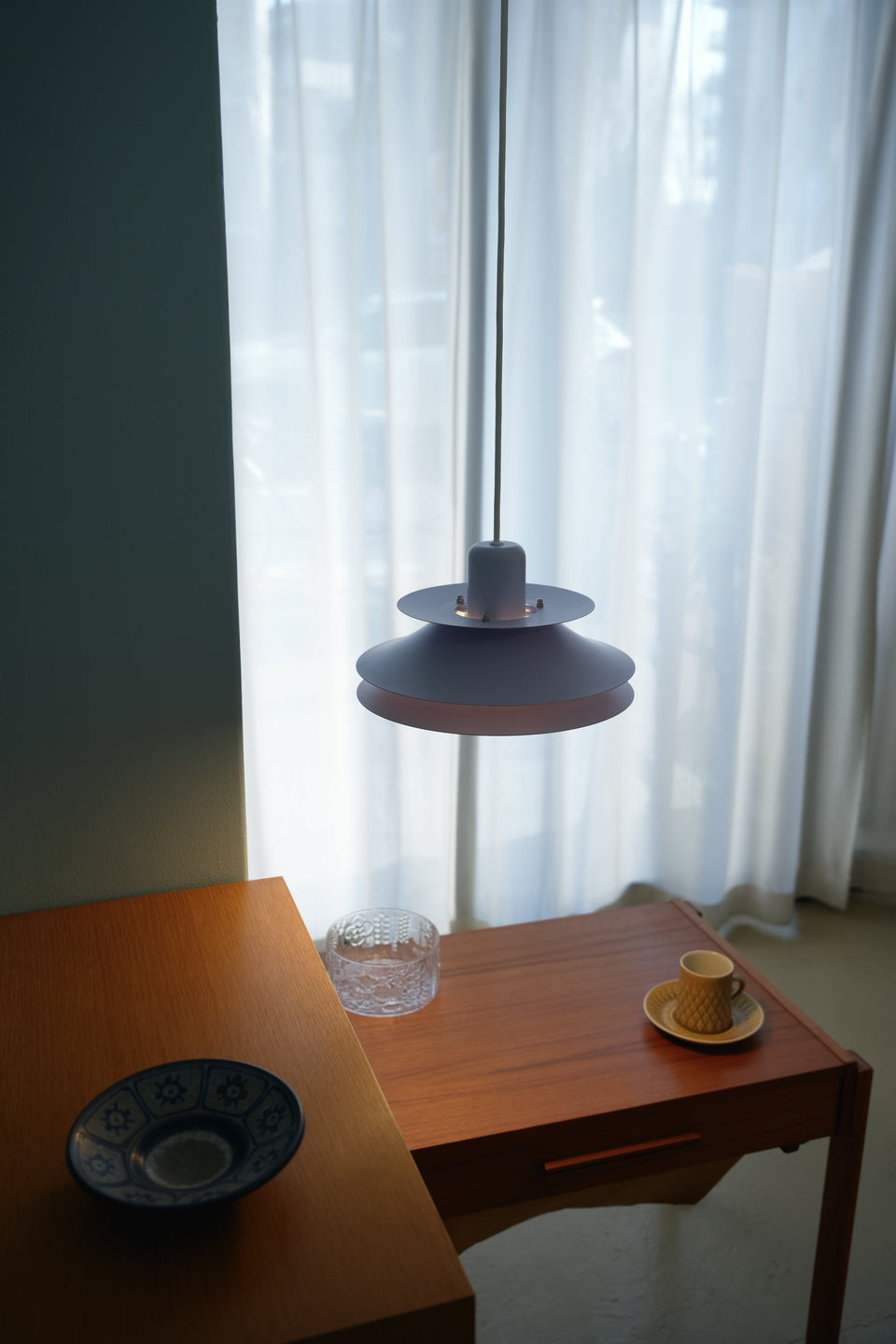 Horn Pendant Light Type753 Purple/デンマークヴィンテージ ホーン ペンダントライト 照明
