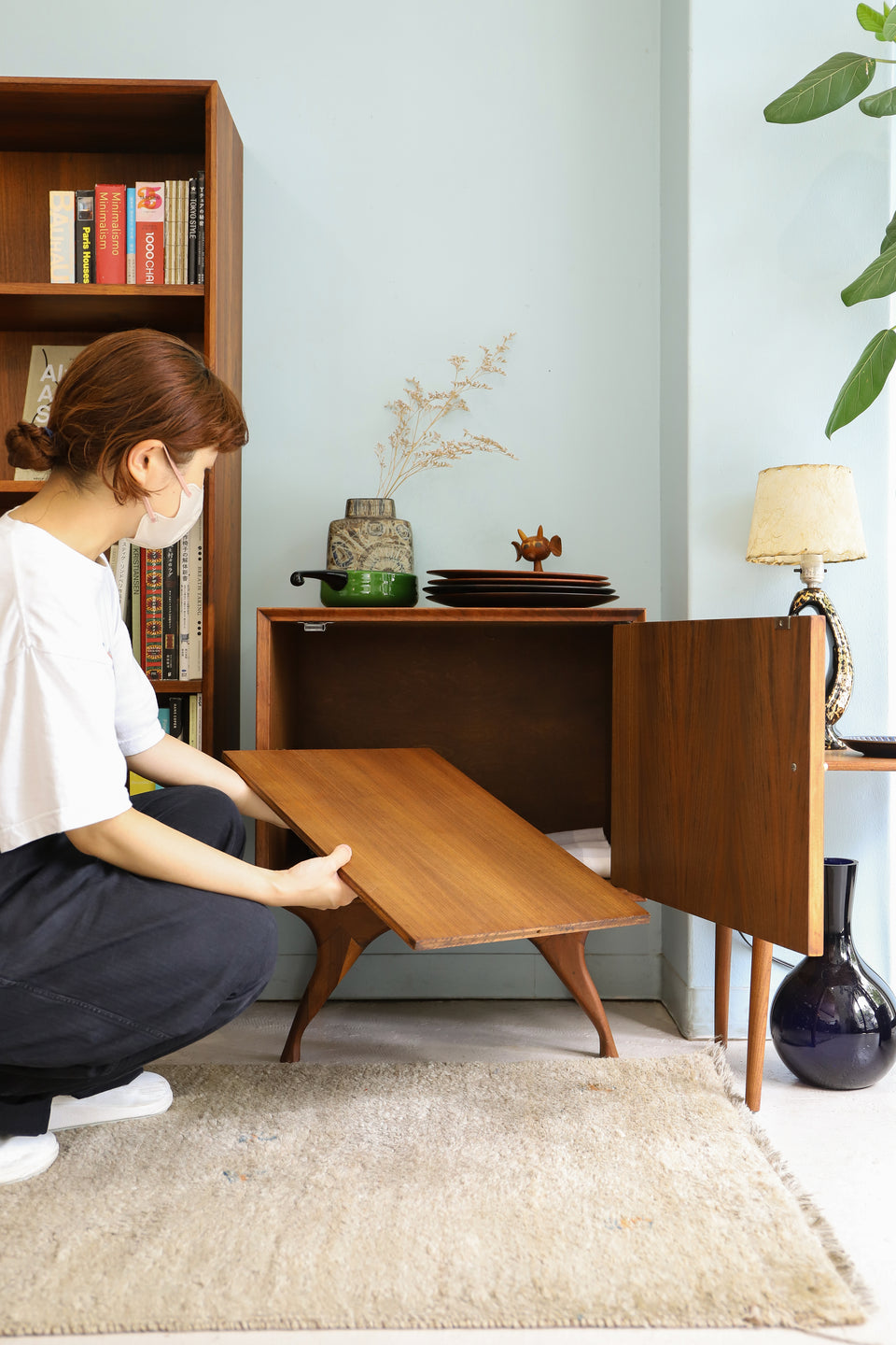 US Midcentury Vintage Night Stand Cabinet/アメリカヴィンテージ ナイトスタンド サイドテーブル サイドテーブル キャビネット ミッドセンチュリー