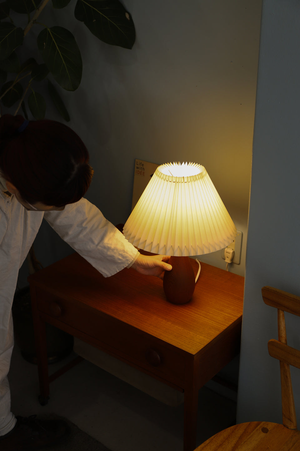Teakwood Table Lamp Danish Vintage/デンマークヴィンテージ テーブルランプ チーク材 間接照明 北欧インテリア
