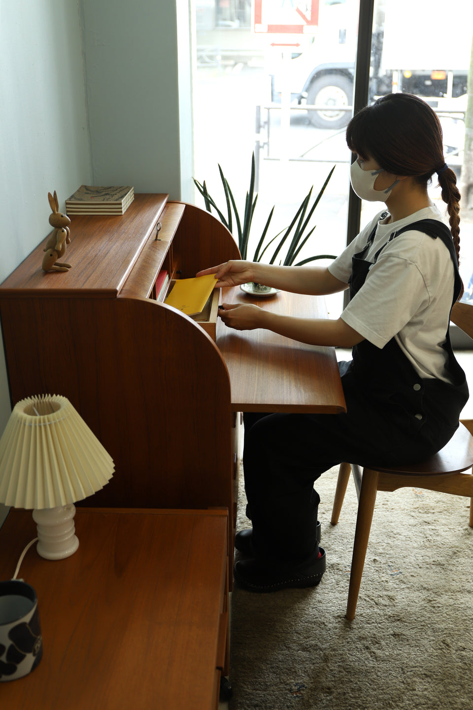 Swedish Vintage Rolltop Bureau Egon Ostergaard/スウェーデンヴィンテージ ロールトップ ビューロー 北欧家具