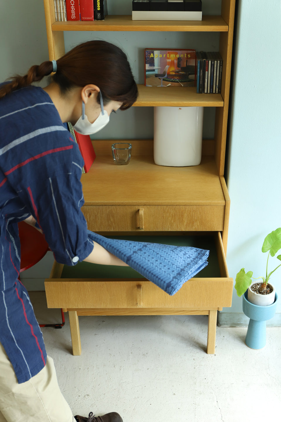 Swedish Vintage Bodafors Bookcase Shelf Oakwood/スウェーデンヴィンテージ ボダフォース ブックケース オーク材