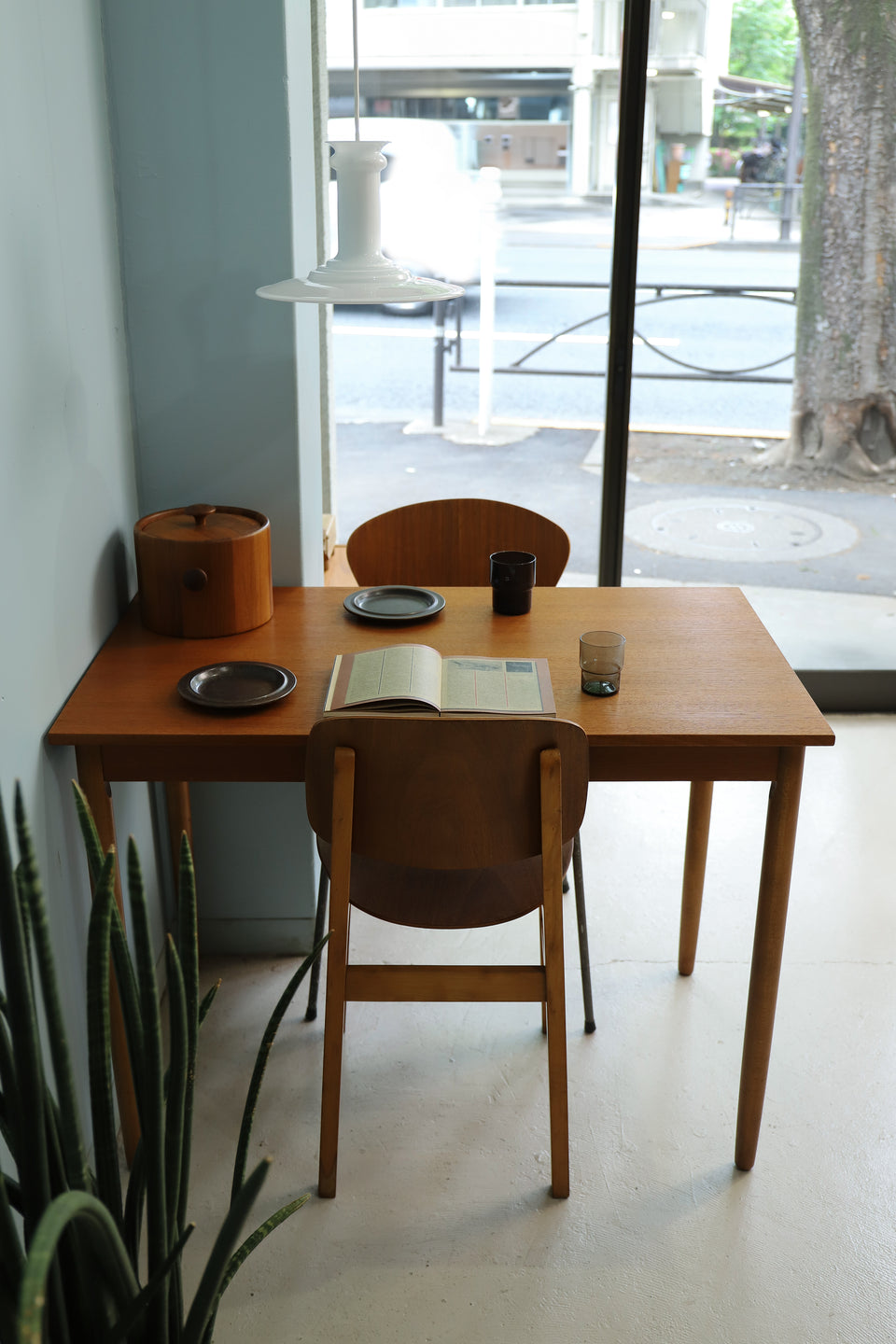 Danish Vintage Small Dining Table Teak Beech/デンマークヴィンテージ ダイニングテーブル 北欧家具