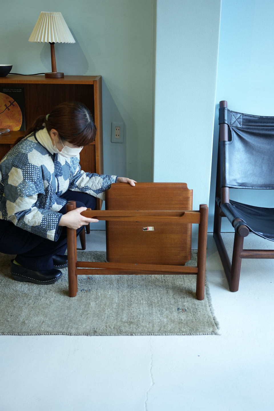 Japanese Vintage Folding Side Table Matsumura Katsuo/山口木材工芸 折りたたみサイドテーブル 松村勝男 チーク材 ジャパニーズモダン