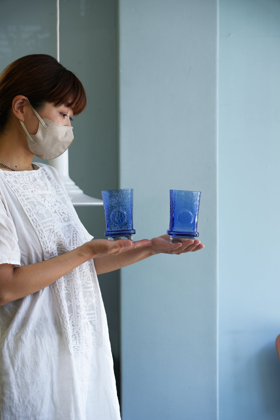 Riihimaen Helena Tynell Maaherra Tumbler Blue/リーヒマエン・ラシ ヘレナ・ティネル タンブラー ブルー 北欧ヴィンテージ

