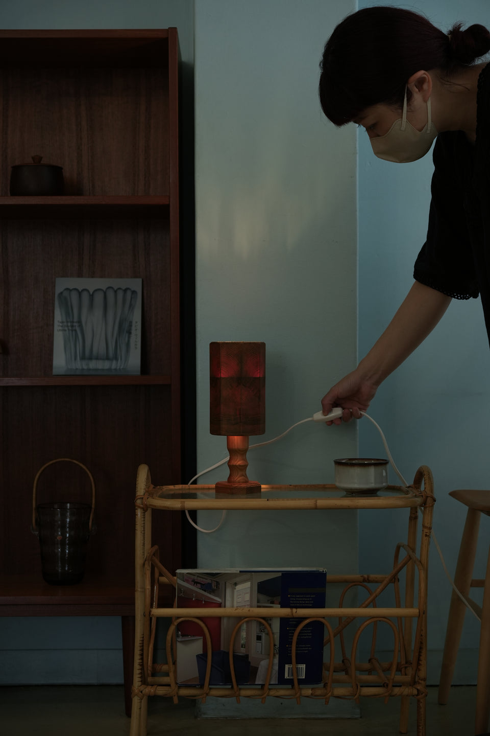 Swedish Vintage Pinewood Table Lamp/スウェーデンヴィンテージ テーブルランプ パイン材
