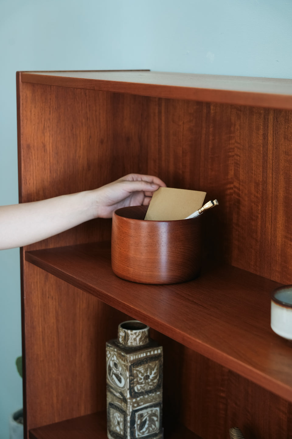 Swedish Vintage Teak Canister Bowl/スウェーデンヴィンテージ チーク材 キャニスター ボウル
