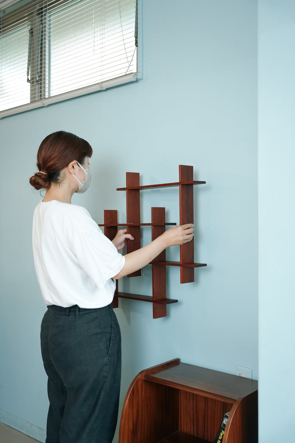 Swedish Vintage Teak Wall Shelf/スウェーデンヴィンテージ ウォールシェルフ チーク材
