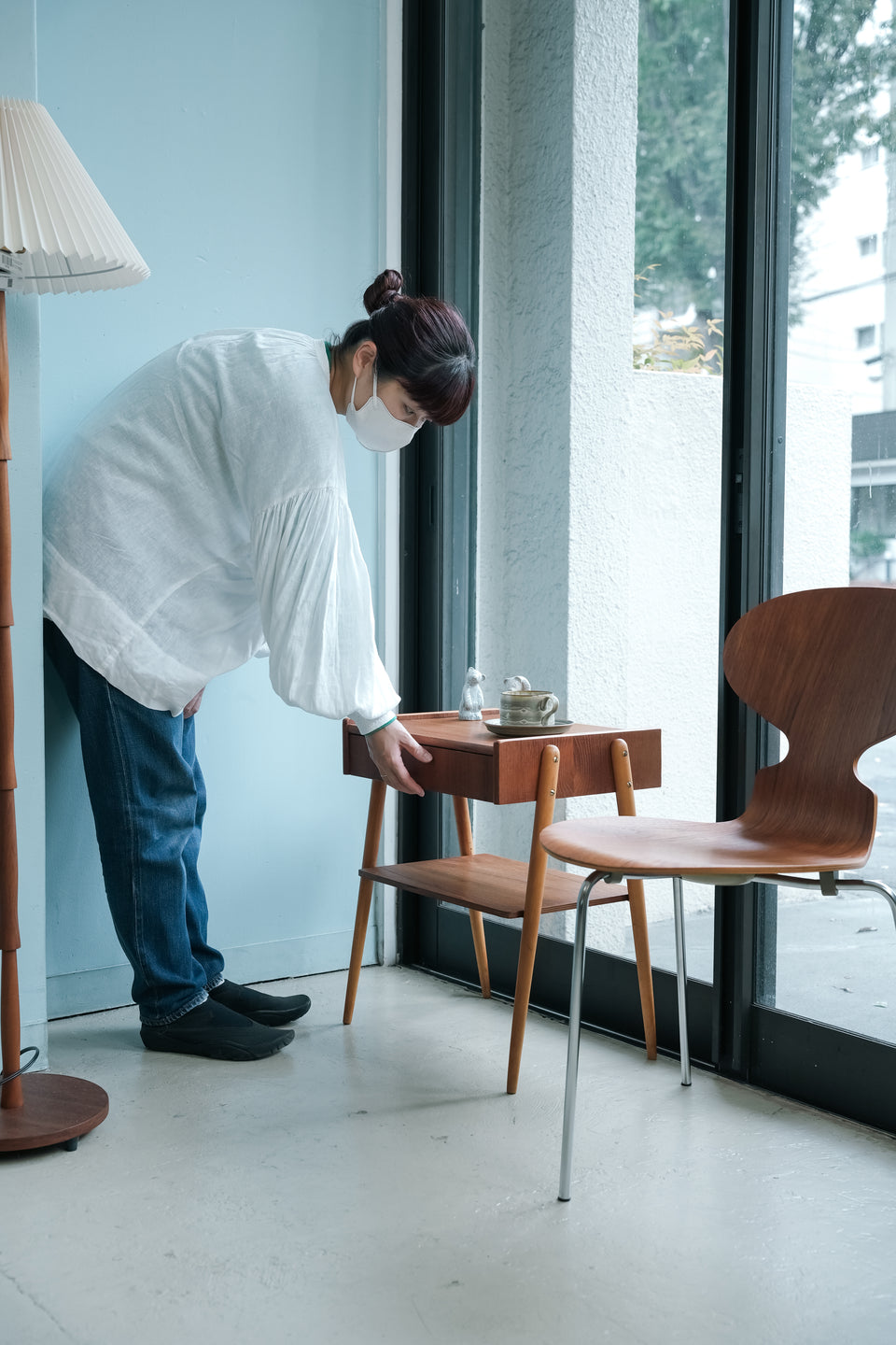 AB Carlstrom & Co Mobelfabrik Bed Side Table Swedish Vintage/スウェーデンヴィンテージ ベッドサイドテーブル チェスト