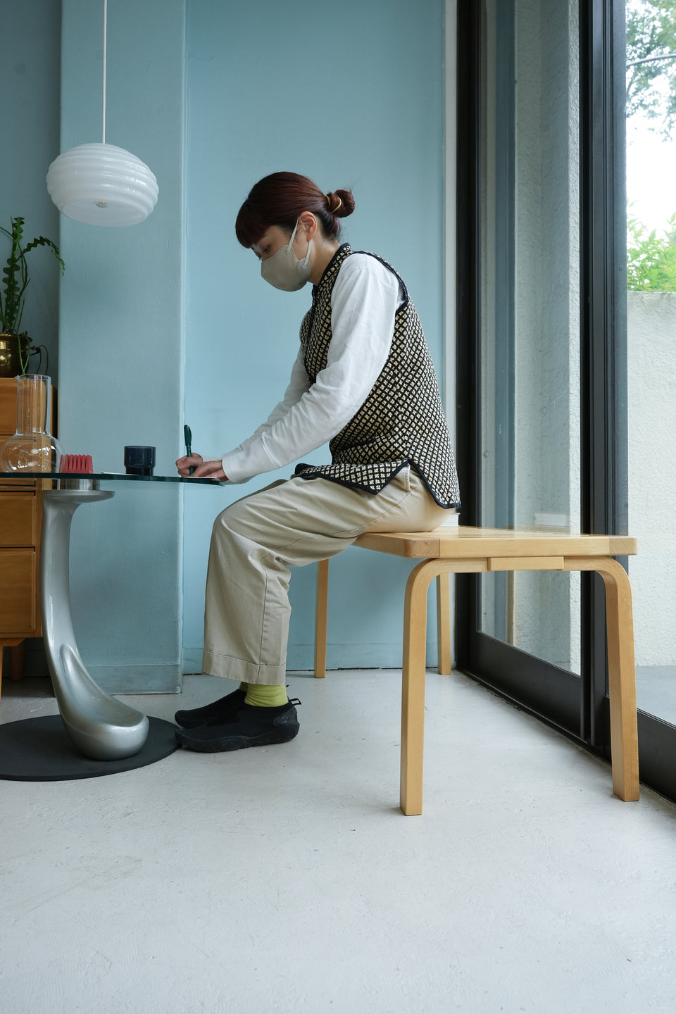 artek Bench 153A Alvar Aalto/アルテック ベンチ スリットタイプ ナチュラルラッカー アルヴァ・アアルト 北欧家具