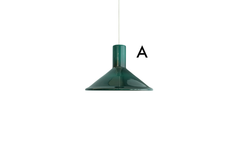 Vintage Holmegaard Pendant Light P&T Green large Michael Bang/ホルムガード ペンダントライト マイケル・バング 照明 デンマークヴィンテージ