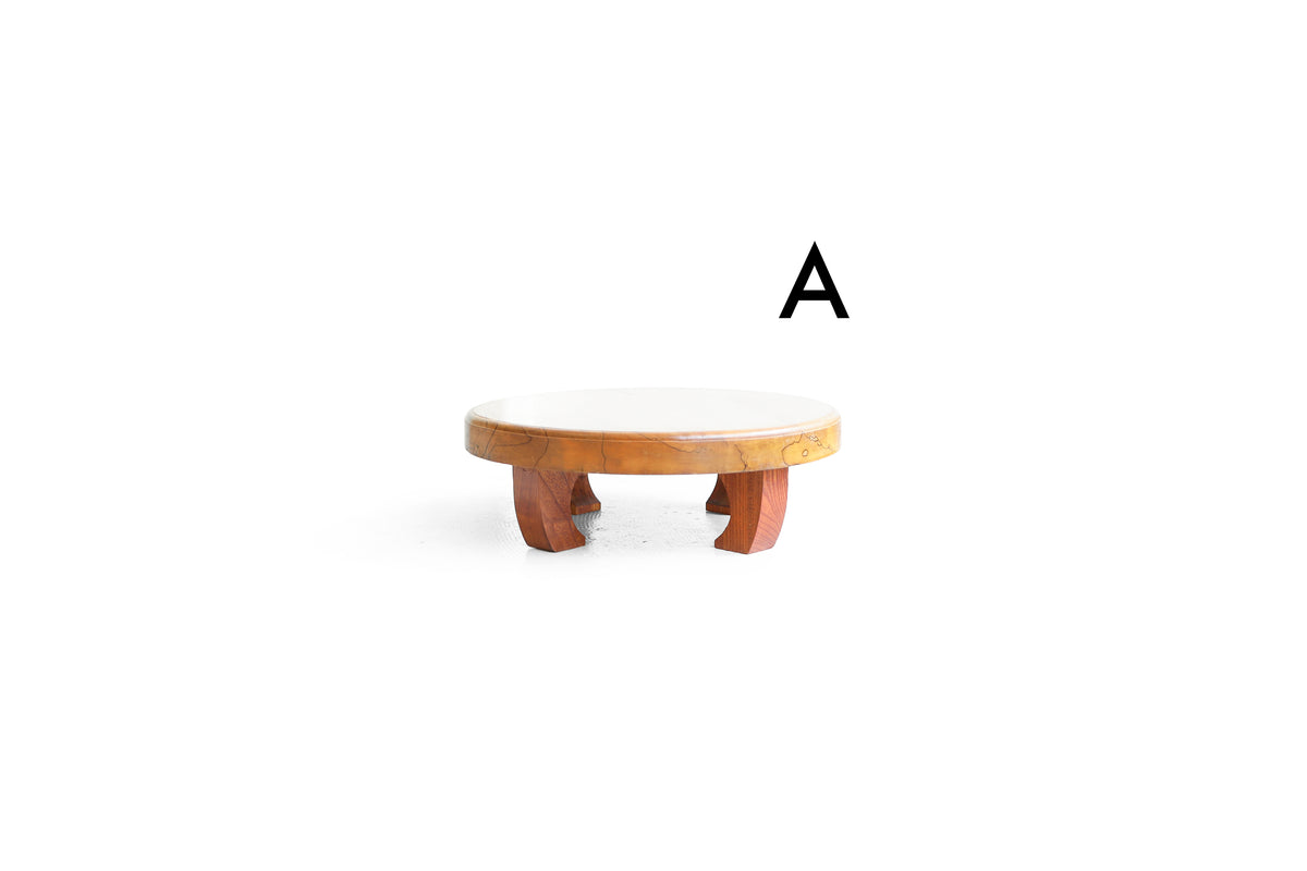 銘木（無垢） 花台 ローテーブル ARound_Low_Table_Solid_Wood_12