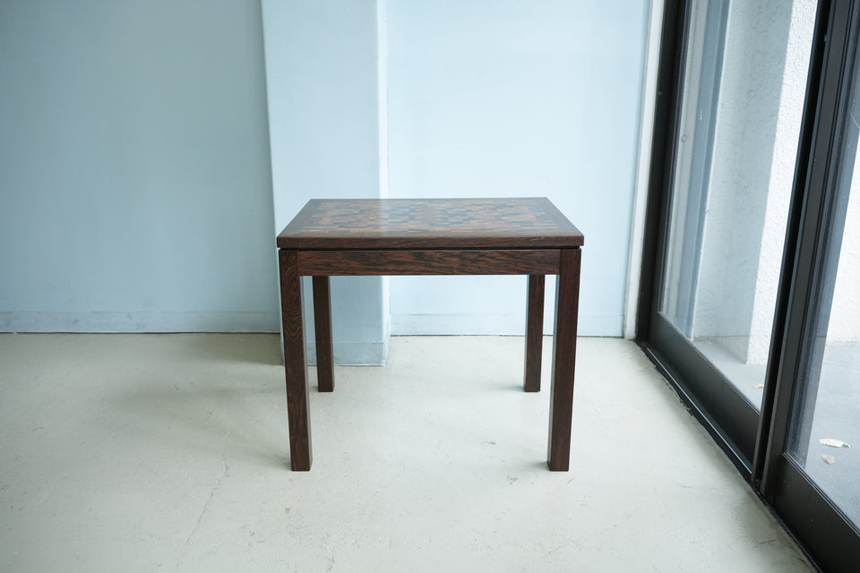 Tranekær Furniture Wenge Mosaic Side Table Danish Vintage / トラネケア ウェンジ モザイク サイドテーブル デンマークヴィンテージ