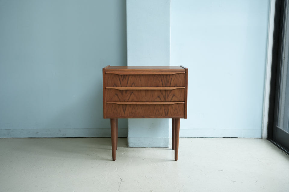Danish Vintage Teak 3drawer Small Chest/デンマークヴィンテージ スモールチェスト 3段