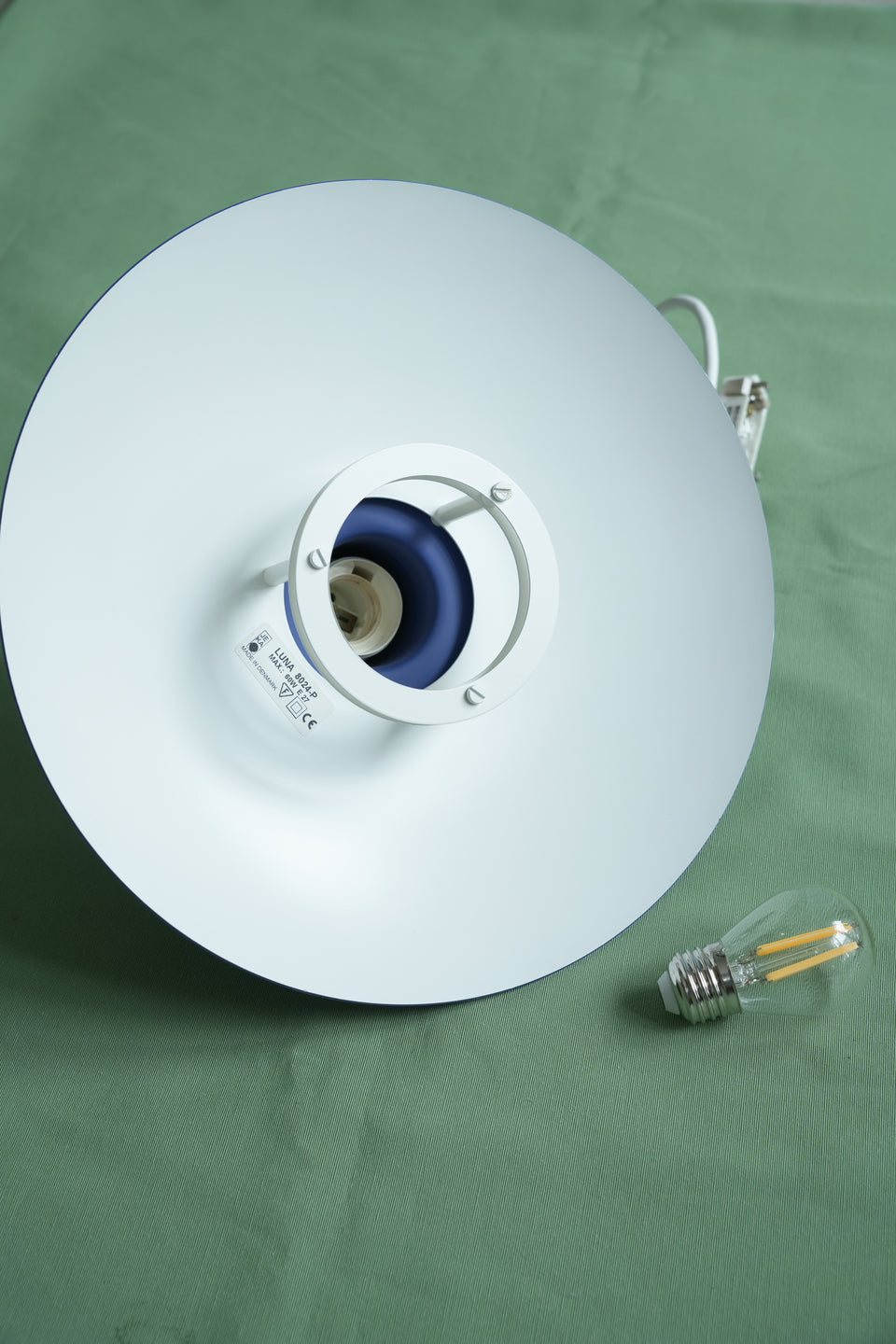 Danish Vintage Jeka “Luna” 8024-P Pendant Light Blue / デンマークヴィンテージ ジェカ ルナ ペンダントライト