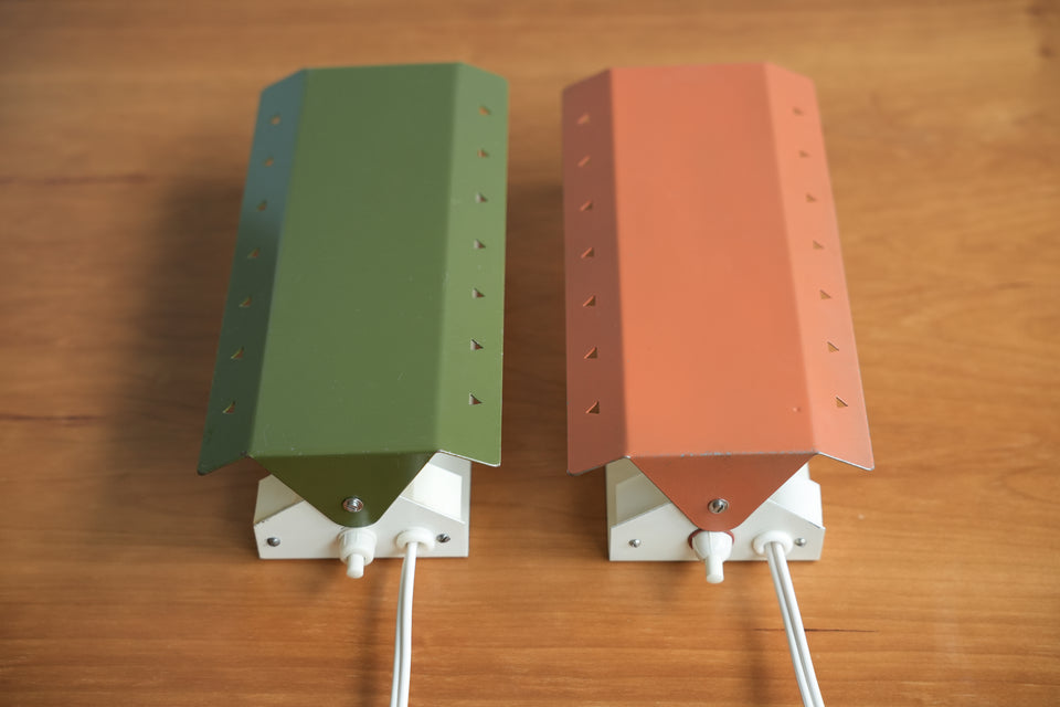 Danish Vintage E.S. Horn Bedside Wall Lamp Type 564 Green / Orange / デンマークヴィンテージ ホーン ウォールランプ