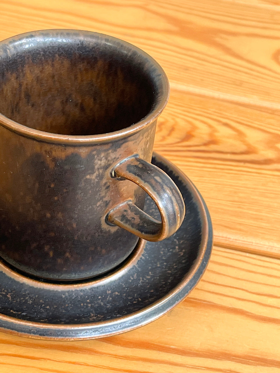 Vintage ARABIA Ruska Coffee Cup and Saucer Plate/アラビア ルスカ コーヒーカップ&ソーサー プレート  北欧ヴィンテージ食器