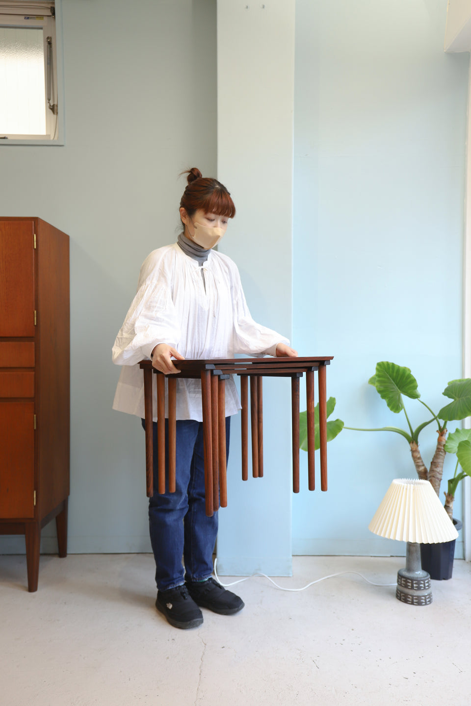 Rosewood Nesting Table Danish Vintage/デンマークヴィンテージ ネストテーブル ローズウッド サイドテーブル 北欧家具