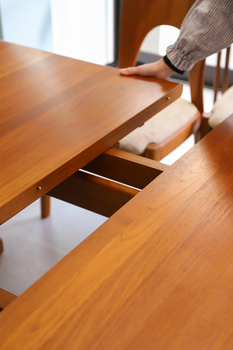 Danish Vintage L.Olsen&Son Extension Dining Table/デンマーク ヴィンテージ L.オルセン&サン エクステンション ダイニングテーブル 北欧家具 チーク材