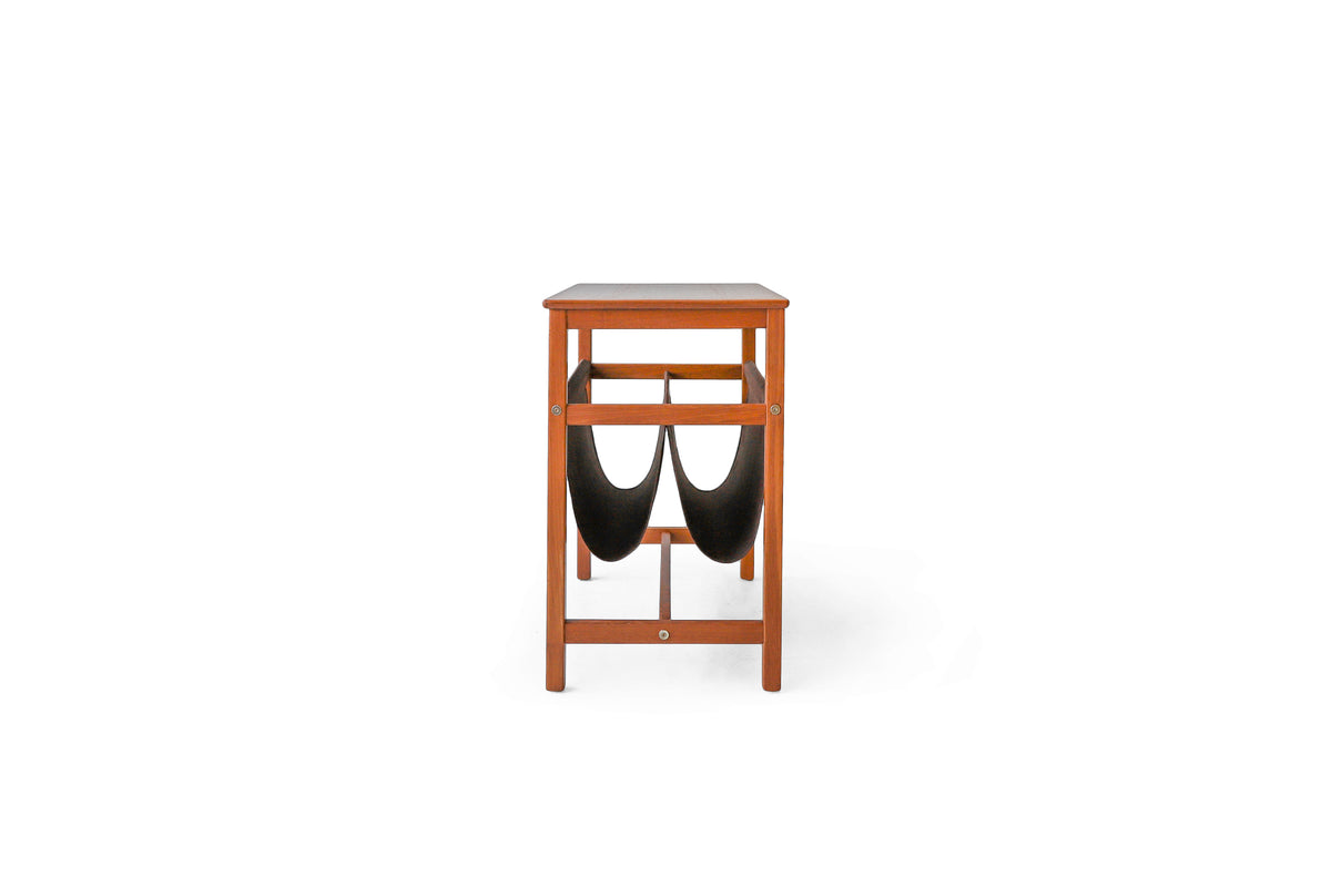 北欧ヴィンテージ サイドテーブル マガジンラック チーク材/Side Table