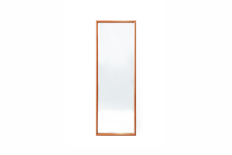Teakwood Long Slim Wall Mirror/ウォールミラー チーク材 壁掛け 鏡 姿見 インテリア