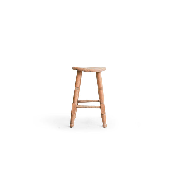 ヴィンテージ スツール 木製 シャビーシック 丸椅子 古道具/Vintage Wooden Round Stool – FURUICHI/古一