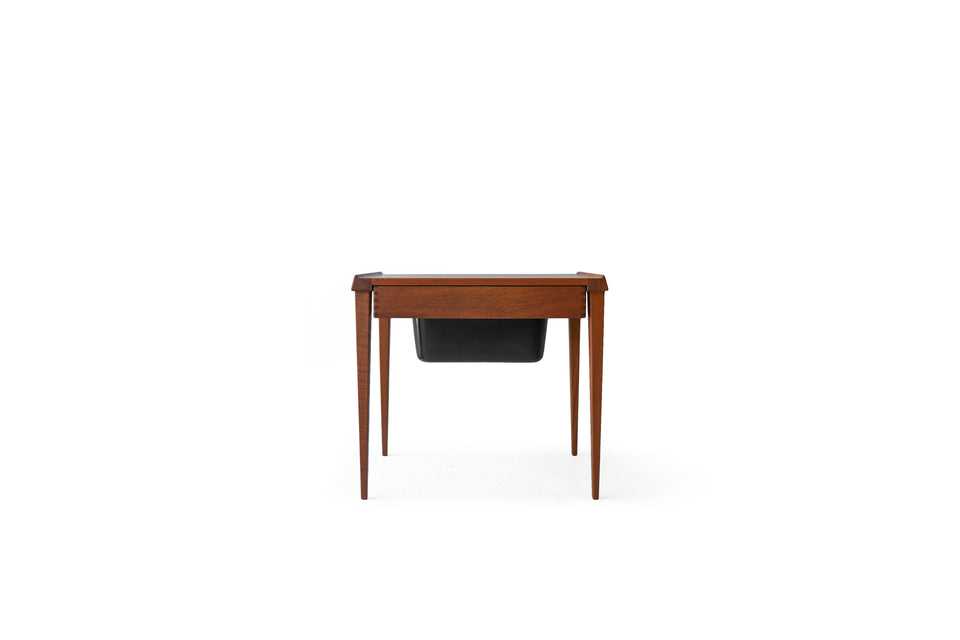 Danish Vintage Sewing Side Table/デンマークヴィンテージ ソーイングテーブル チーク材 モダンデザイン 北欧家具