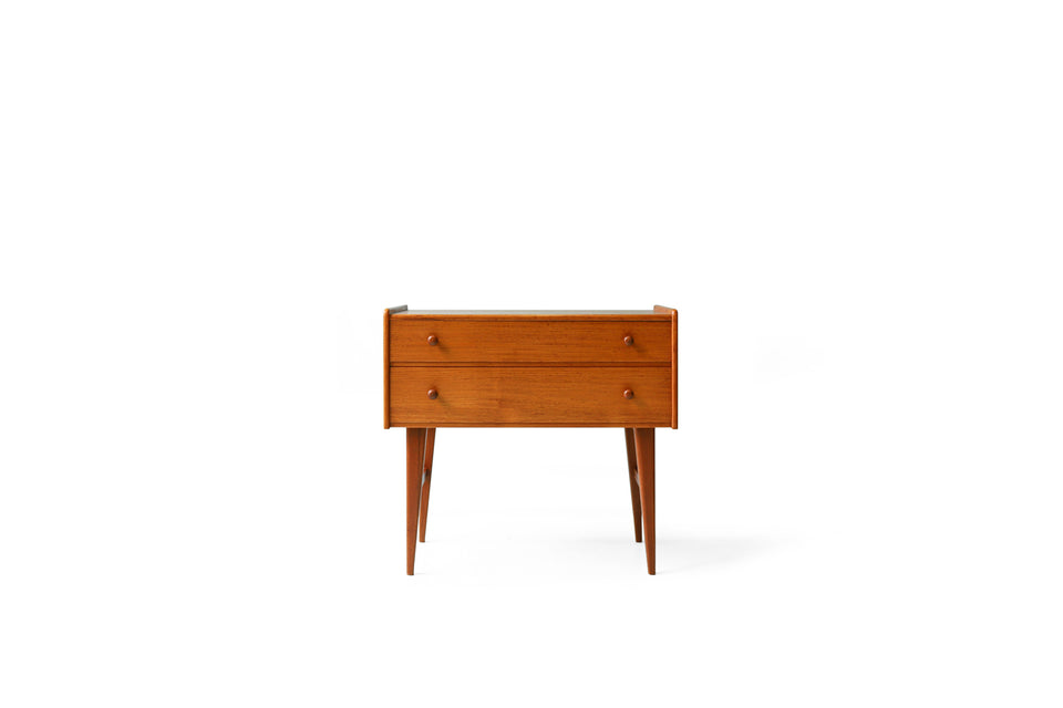 Danish Vintage 2 Drawer Side Chest/デンマーク ヴィンテージ サイドチェスト サイドテーブル チーク材 収納 北欧家具