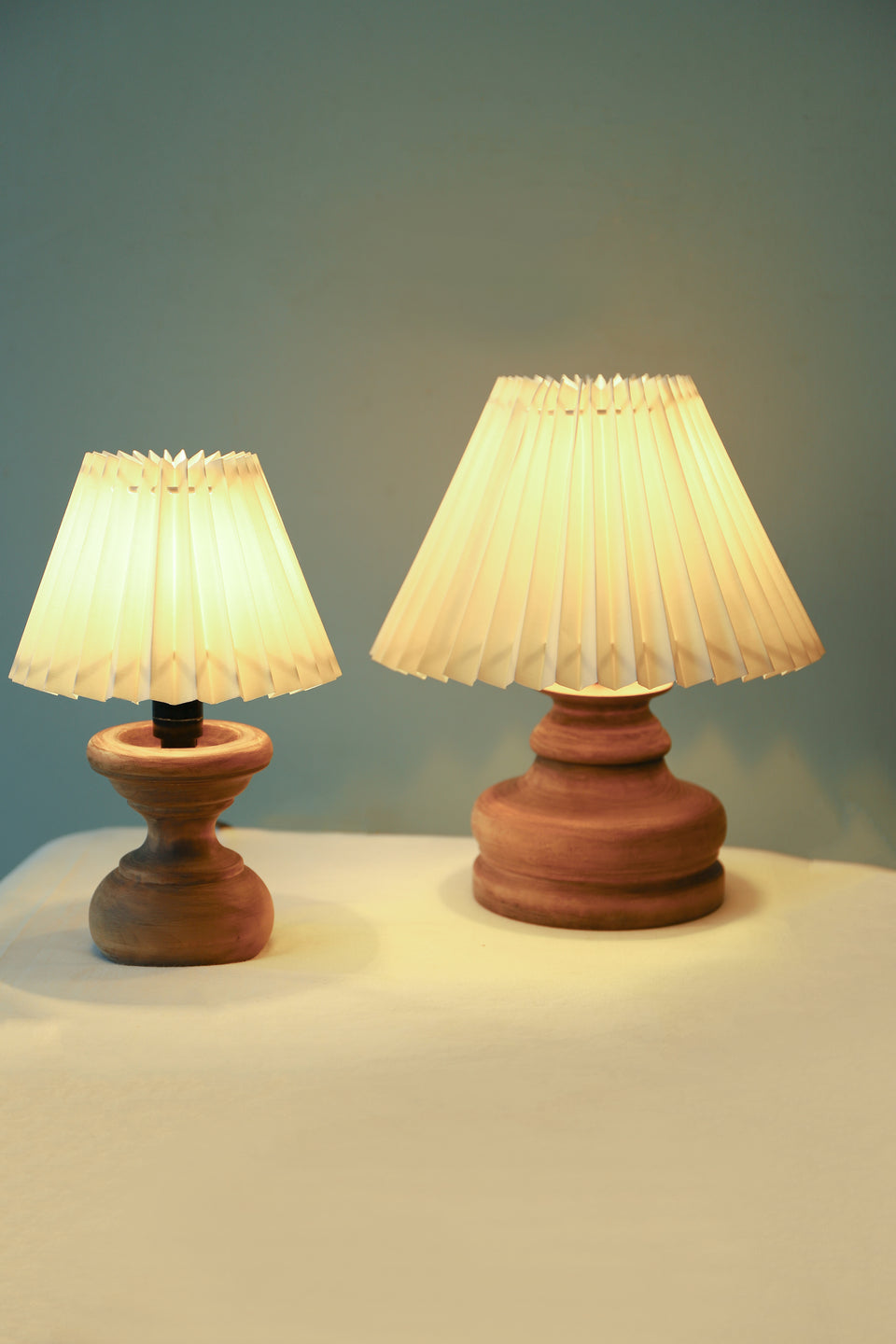 Shabby Chic Style Wooden Table Lamp/木製テーブルランプ シャビーシック ナチュラル 照明