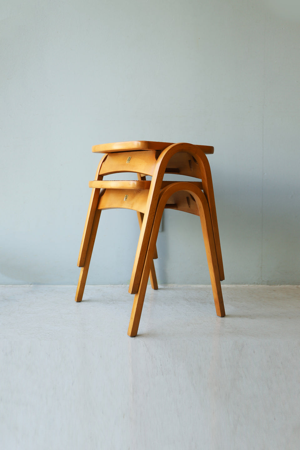 Vintage Akita Mokko Stacking Stool No.202 Rattan/秋田木工 スタッキングスツール ラタン 剣持勇 ジャパニーズモダン