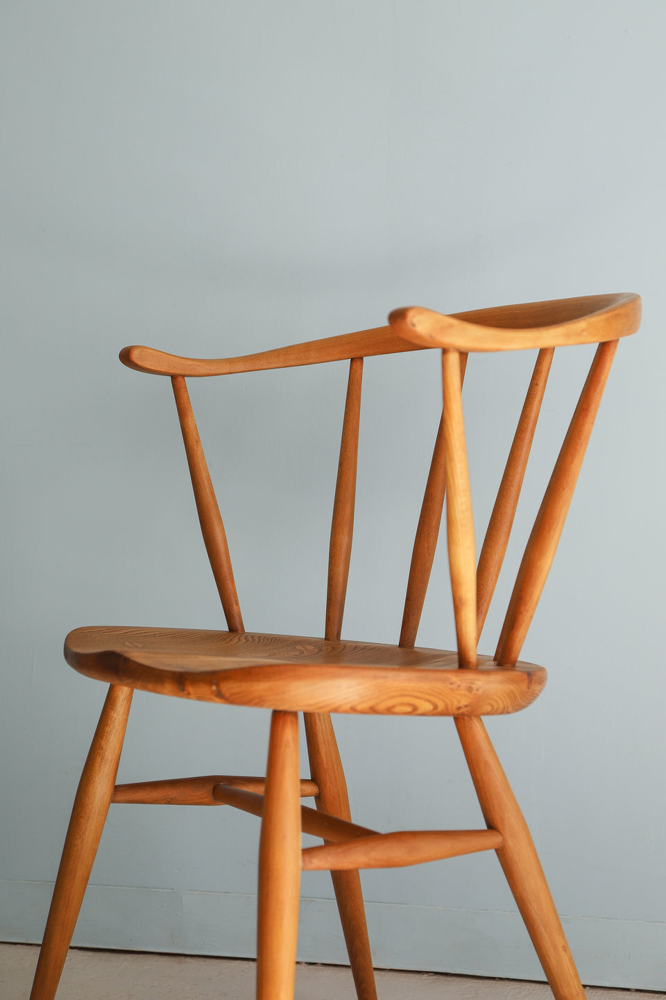 1950’s UK Vintage Ercol Windsor Chair Model 449A Cowhorn Smoker’s/イギリスヴィンテージ アーコール ウィンザーチェア カウホーン スモーカーズ 椅子