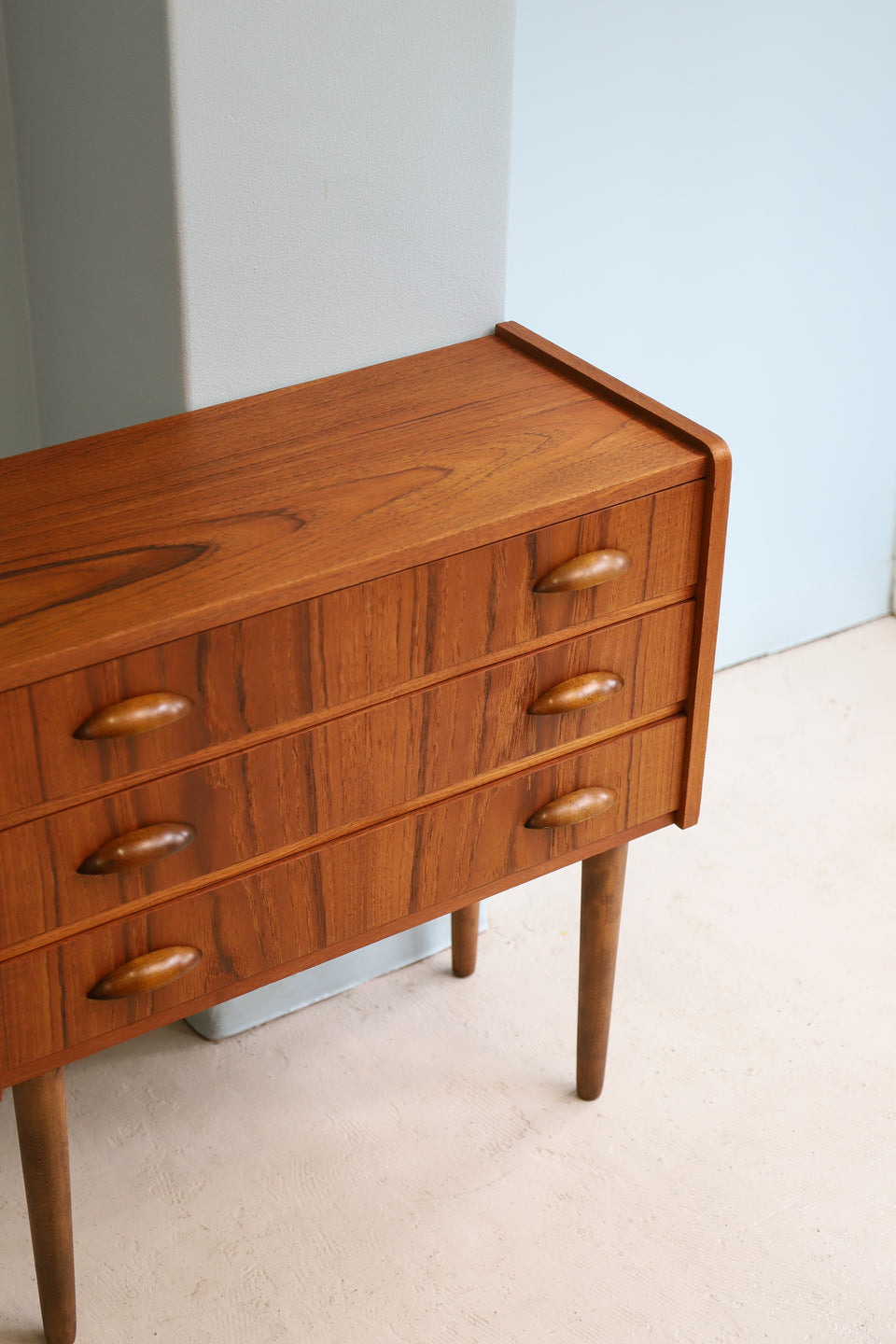 Danish Vintage 3drawer Chest Teakwood/デンマークヴィンテージ チェスト 3段 収納家具 北欧インテリア