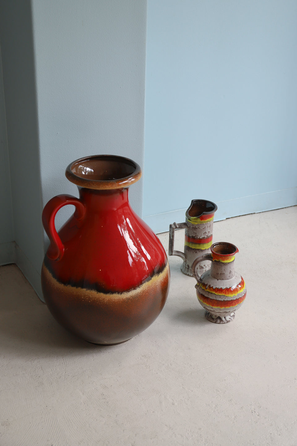 West Germany Pottery 60s 70s 西ドイツ 花瓶 花器 フラワーベース