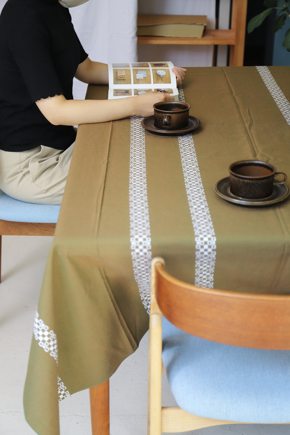 Scandinavian Vintage Fabric Table Cloth/北欧ヴィンテージ ファブリック カーテン テーブルクロス