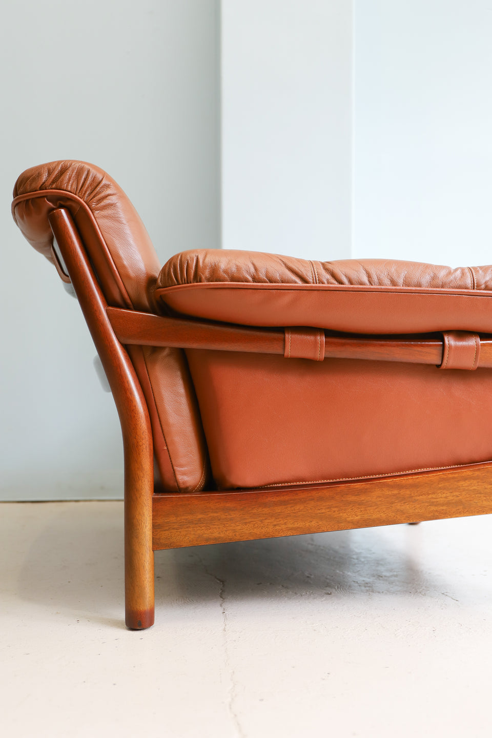 Old Maruni 1P Sofa Madison Japanese Vintage/オールドマルニ ソファ マディソン 本革 レトロモダン