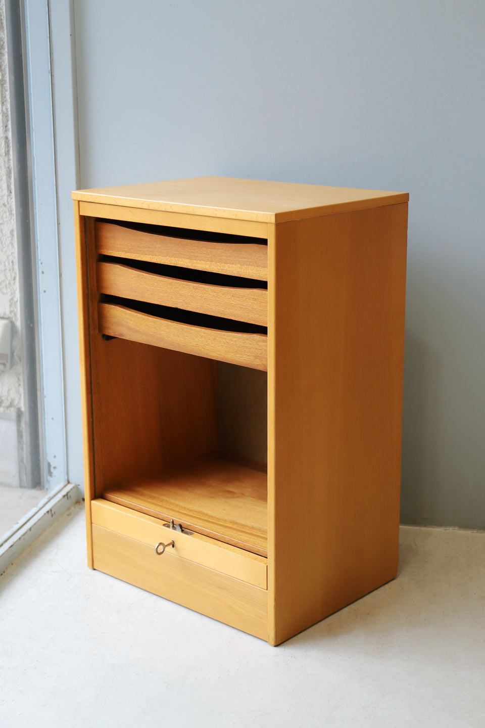 Roll Up File Cabinet Scandinavian Vintage/デンマークヴィンテージ ロールアップ ファイルキャビネット 蛇腹 北欧家具