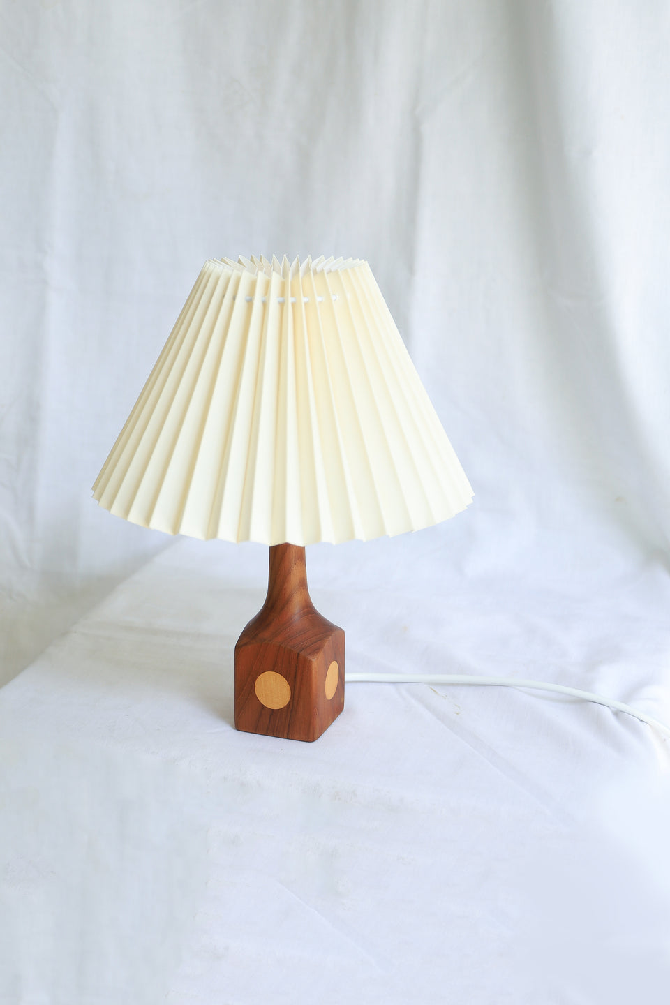 Danish Vintage Teak × Beech Small Table Lamp/デンマークヴィンテージ テーブルランプ チーク材×ビーチ材 間接照明 北欧インテリア