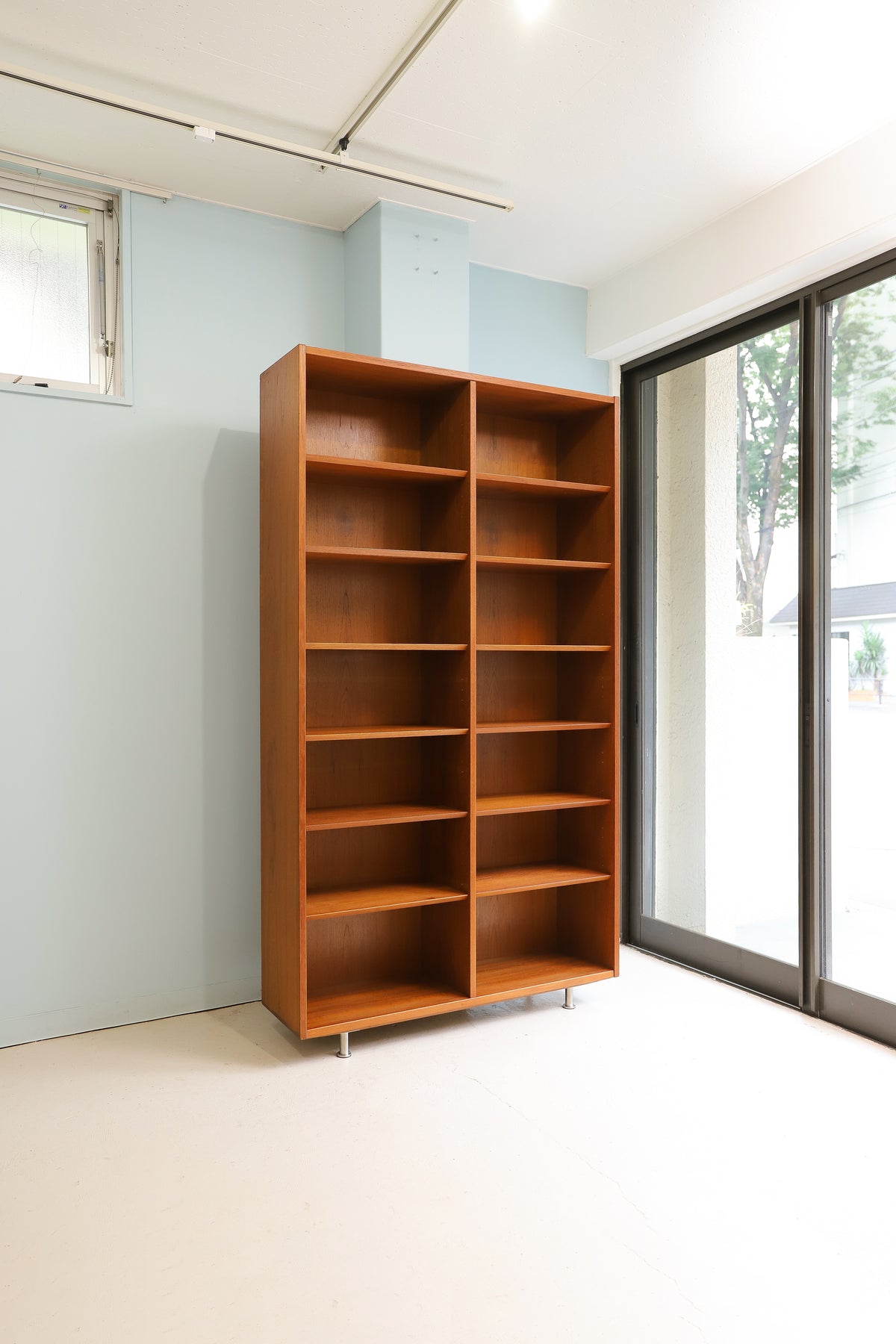 北欧 Poul Hundevad ハンデバッド 本棚108cm デンマーク デンマークヴィンテージ ブックケース 本棚 チーク材 ポール・ハンデ