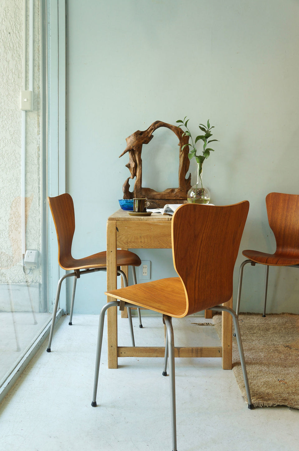 MH Stålmøbler Teak Plywood Stacking Chair/デンマークヴィンテージ スタッキングチェア チーク材 プライウッド 椅子 ミッドセンチュリー モダン 北欧家具