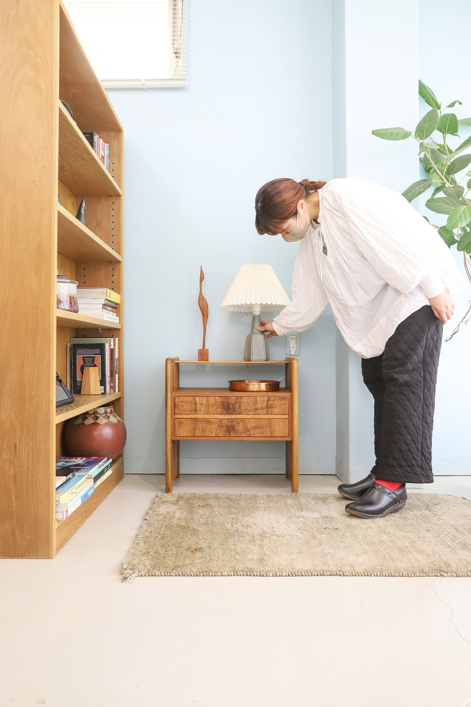 Danish Vintage Night Table with Drawer/デンマークヴィンテージ ナイトテーブル サイドテーブル チェスト 北欧家具