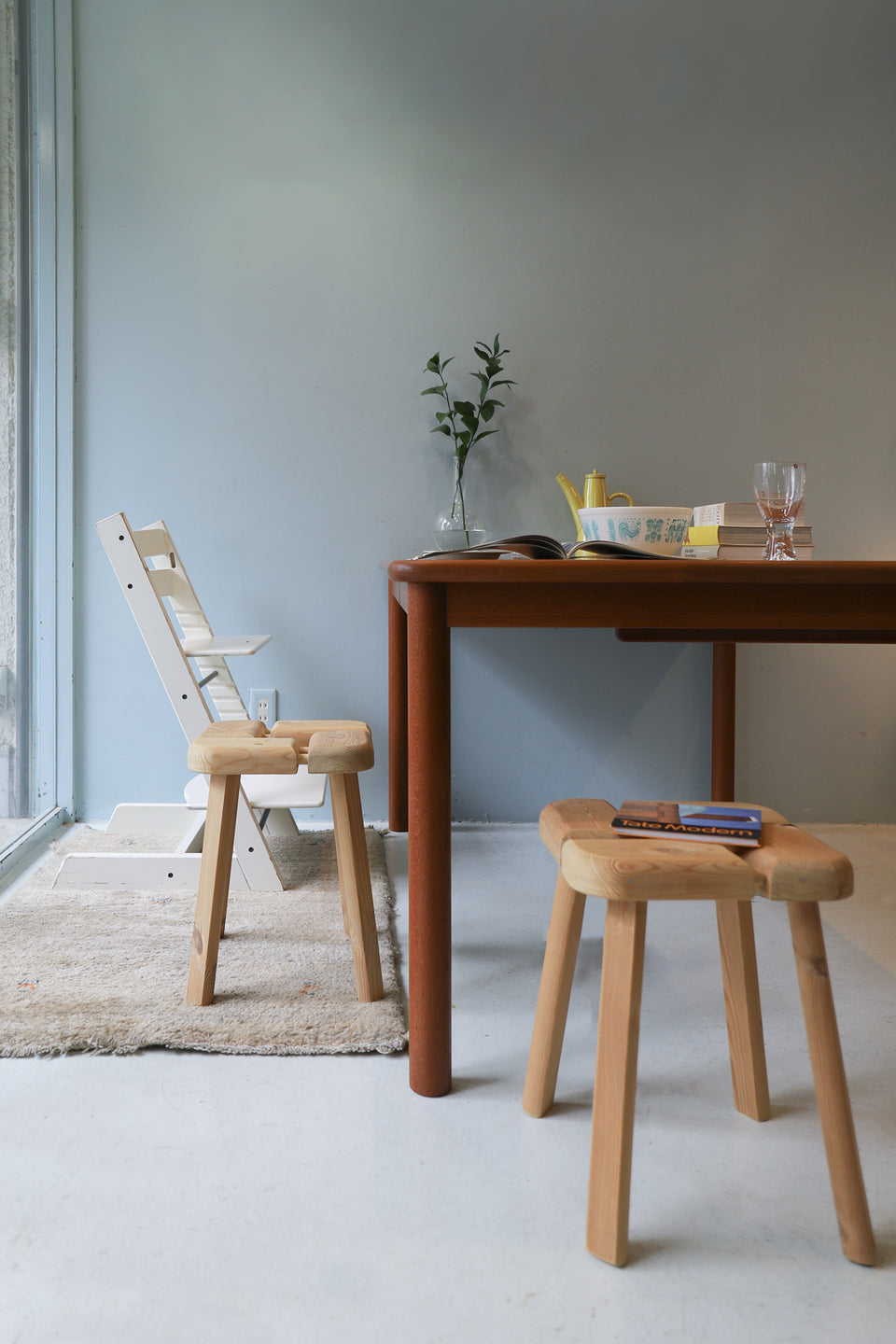 Finnish Vintage Pinewood Stool/フィンランドヴィンテージ スツール 椅子 パイン材