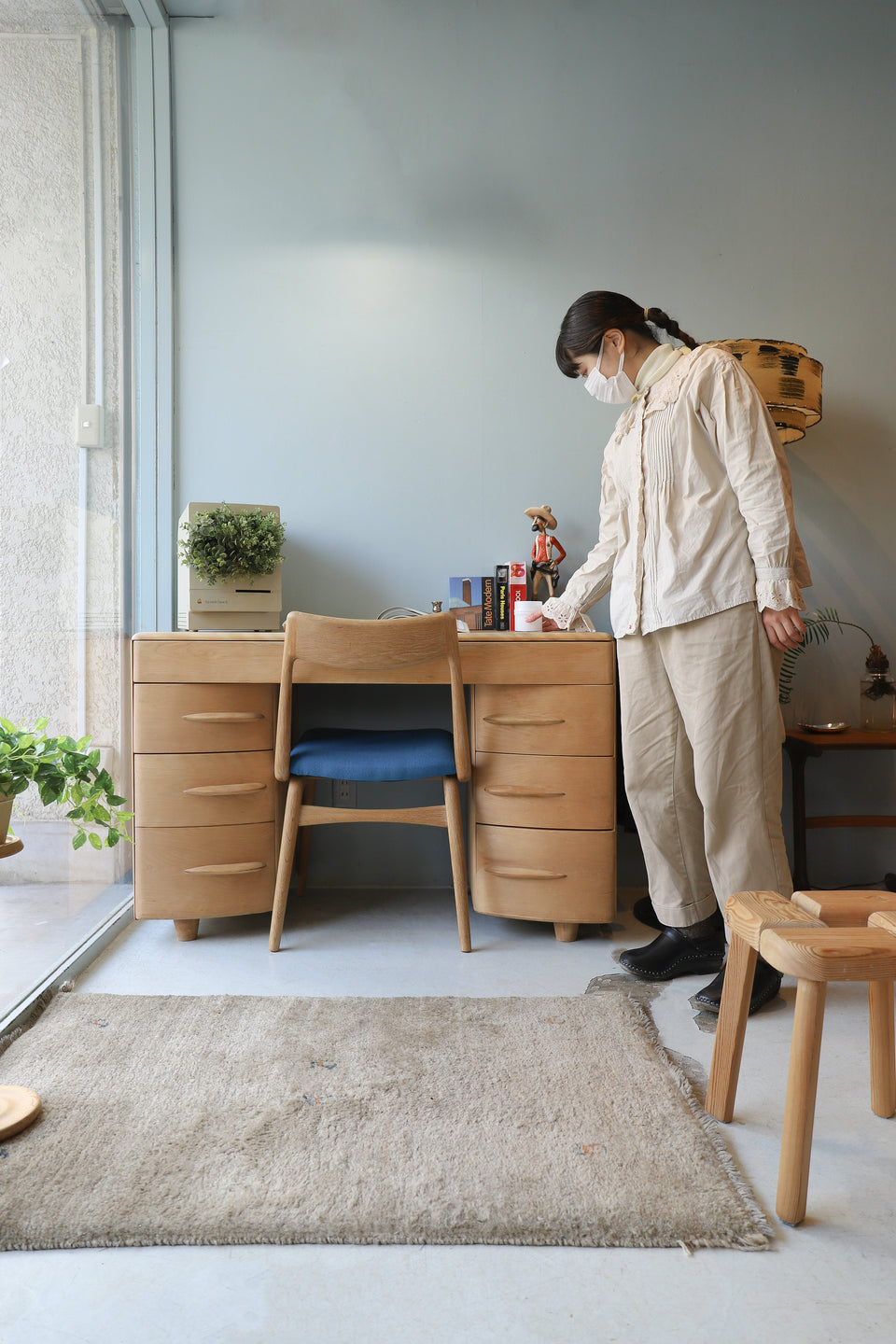 HEYWOOD-WAKEFIELD Kneehole Desk US Vintage/アメリカヴィンテージ 両袖デスク ヘイウッドウェイクフィールド ミッドセンチュリー