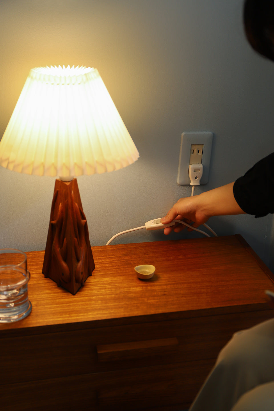 Danish Vintage Fish Teakwood Table Lamp/デンマークヴィンテージ お魚 テーブルランプ チーク材 北欧インテリア