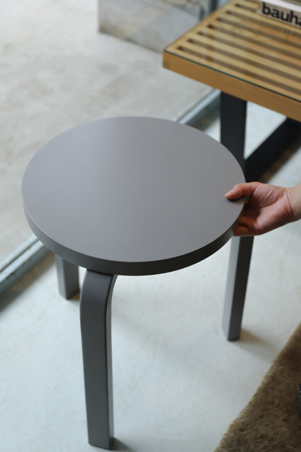 artek Stool60 Alvar Aalto Gray/スツール60 アルヴァ・アアルト グレー アルテック75周年アニバーサリーカラー