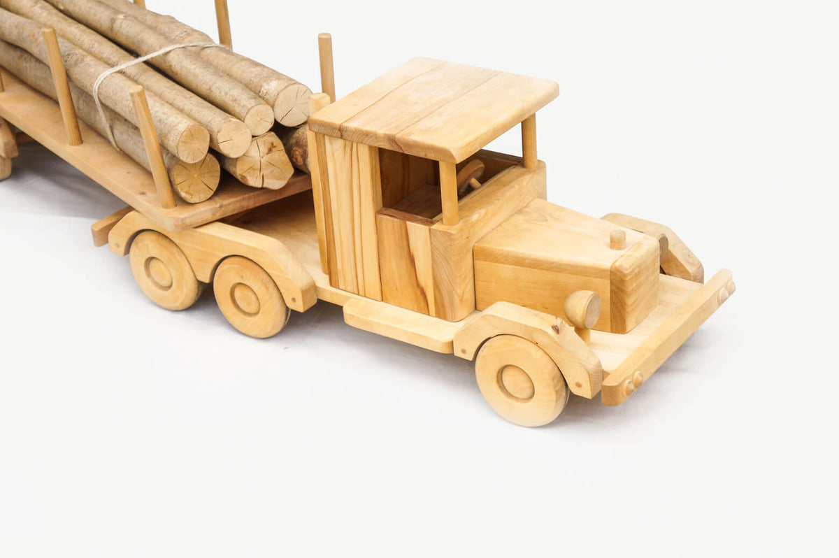 北欧雑貨 木のおもちゃ トラクター/Scandinavian Wooden Toy Tractor