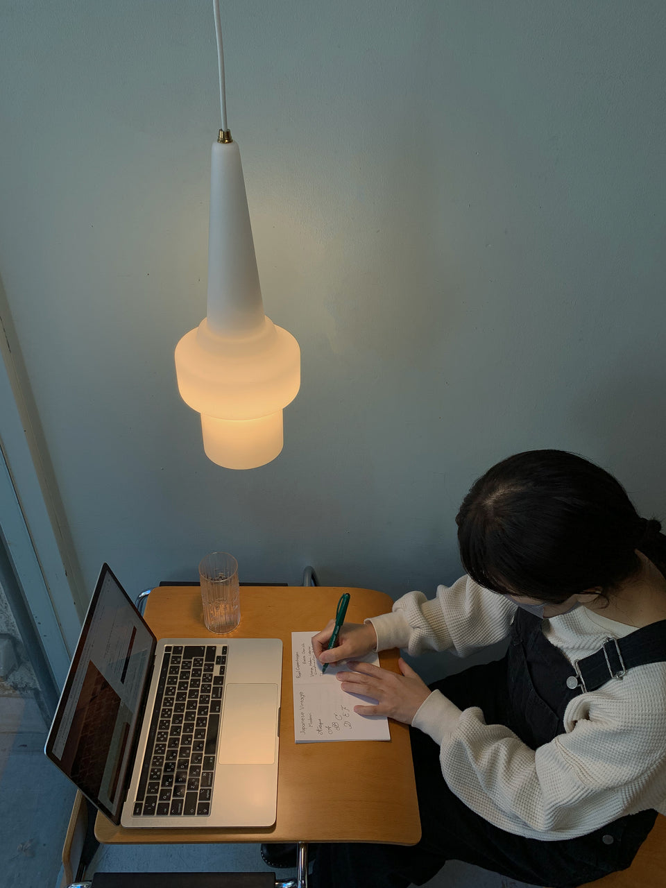 Opaline Frosted Glass Pendant Light Danish Vintage/デンマークヴィンテージ フロストガラス ペンダントライト 照明 北欧インテリア