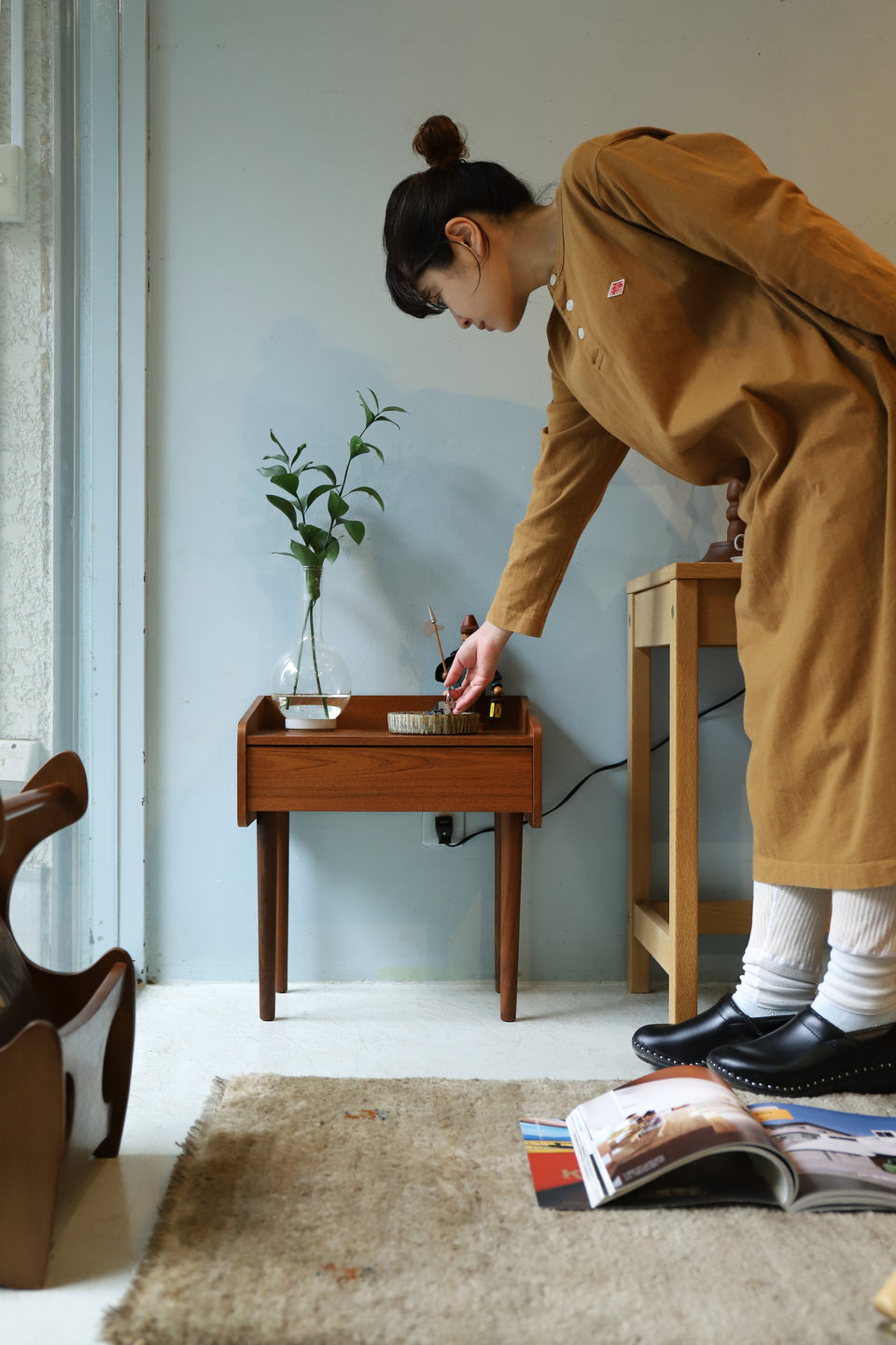 Danish Vintage Teakwood Night Table/デンマークヴィンテージ ナイトテーブル