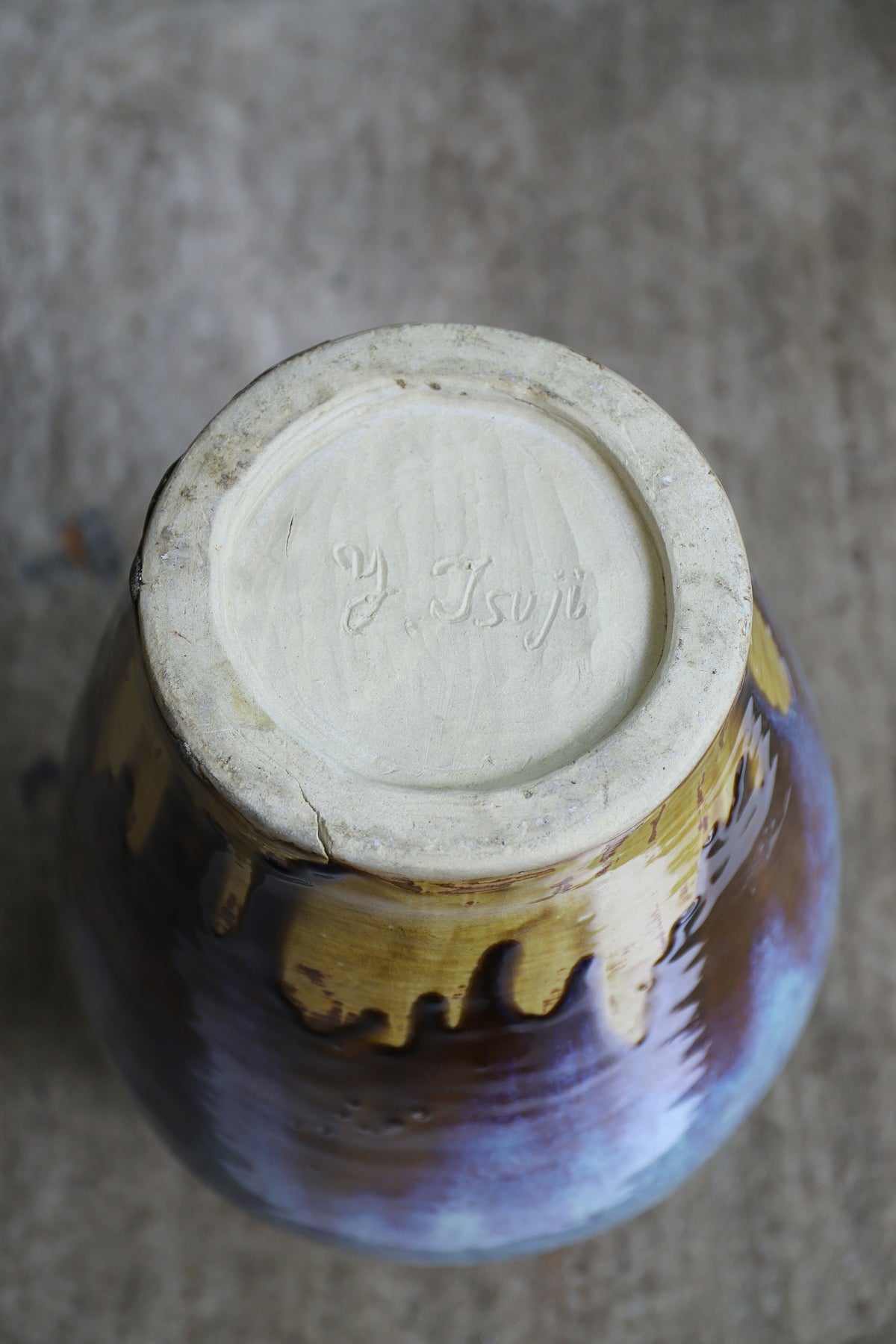 大きな花瓶 フラワーベース 焼き物 陶芸 インテリア/Japanese Ceramic