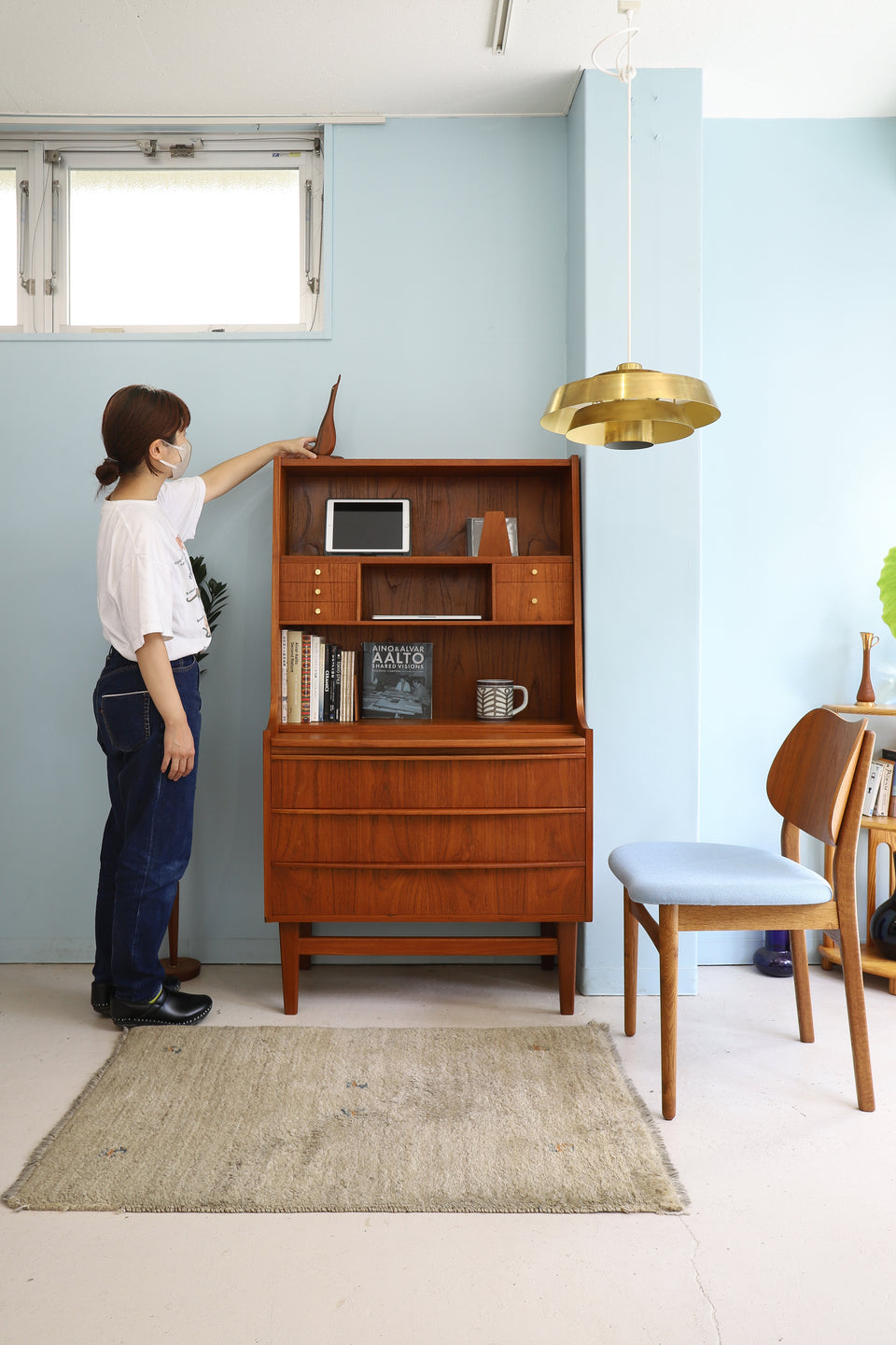 Writing Bureau Teakwood Danish Vintage/デンマークヴィンテージ ライティングビューロー 北欧家具